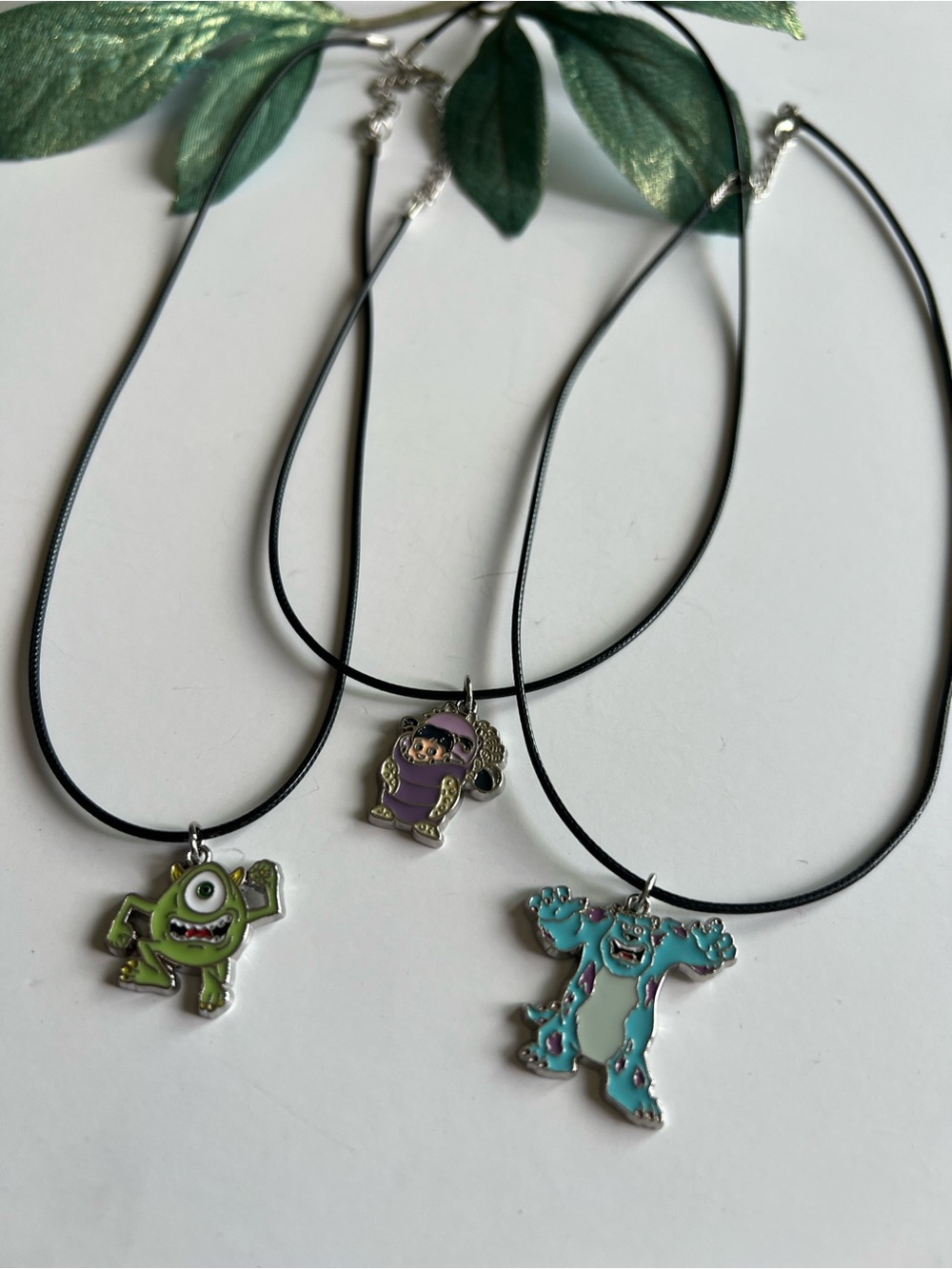 Monsters Inc. Friendship Necklace Set of 3 – Sulley, Mike & Boo